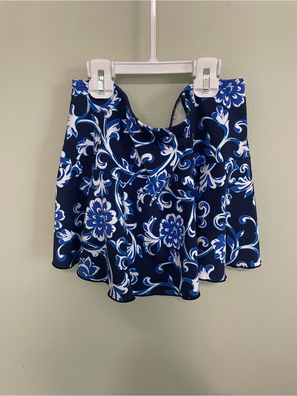 Lands' End Floral Swim Skirt 🌊💙